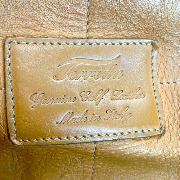 TERRIDA LEATHER LUXURY VENETIAN MURANO LARGE TRAVEL BAG / BACKPACK - Picture 5 of 15